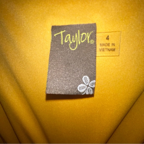 NWT Taylor Cutouts Printed Chiffon Midi Flare Dress with Waist Drawstring - Picture 11 of 13